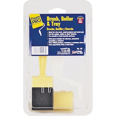 Foampro Roller Tray Kit 3Pc Plstc 3In 93