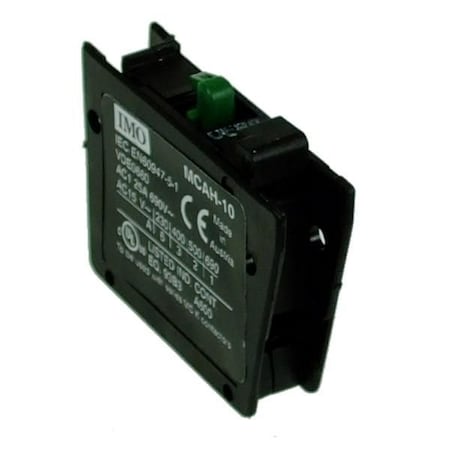 Imo Automation Auxiliary Contact Block High Switching Capacity 25A AC1, 1 MCAH10