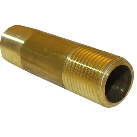 Westlake Pipe & Fittings 3/8'' MPTx1-1/2'' Short Brass Nipple 17-9403