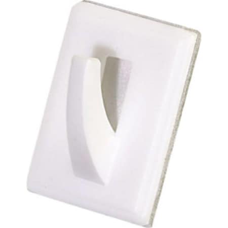 Hillman 122301 White Adhesive Plastic Utility Hook, 2PK 827030
