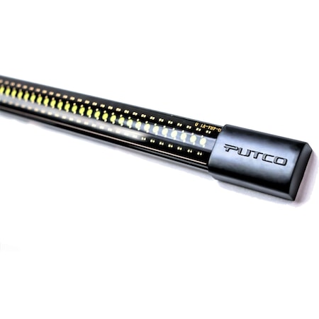Putco Rocker Panel Molding, LED; 60 Inch Length; Red/ White LED; 1400 Lumens; Black Housing; With 901801460