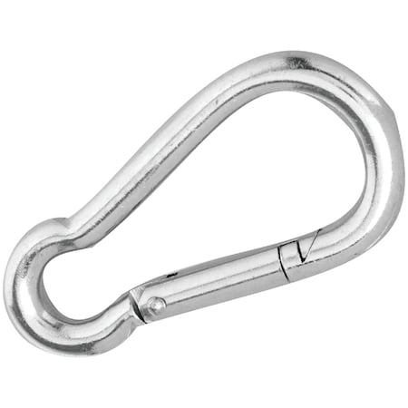 Campbell 1/4'' 160 Lb. Load Capacity Polished Stainless Steel Spring Link All Purpose Snap T7630406