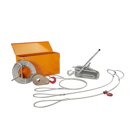 Tractel Griphoist Rescue Kit, 2,000 lb. (1 Ton), 60ft. Lift, TU17K RESCUETU17K