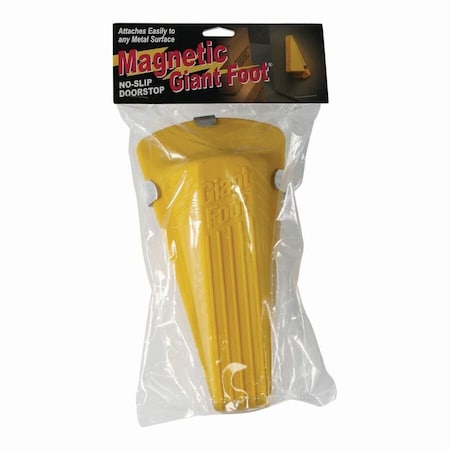 Giant Foot Door Wedge, Rubber, Yellow, 2"H x 3-1/2"W 00967