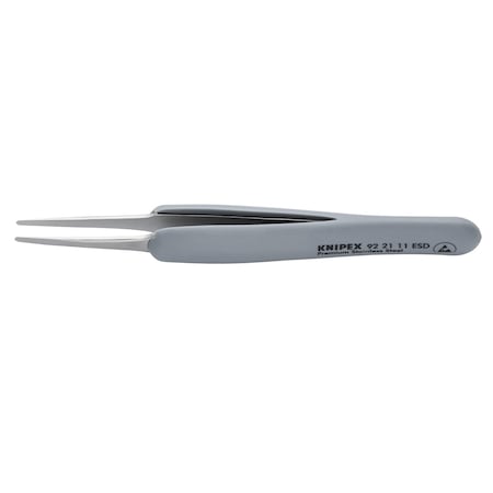 Knipex Precision Tweezers, 4 in L 92 21 11 ESD