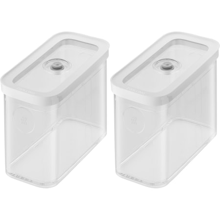 Zwilling Fresh and Save Cube Boxes, Plastic, Food Container, 2-pc Medium Tall Cube Set, 1.9-qt 1029990