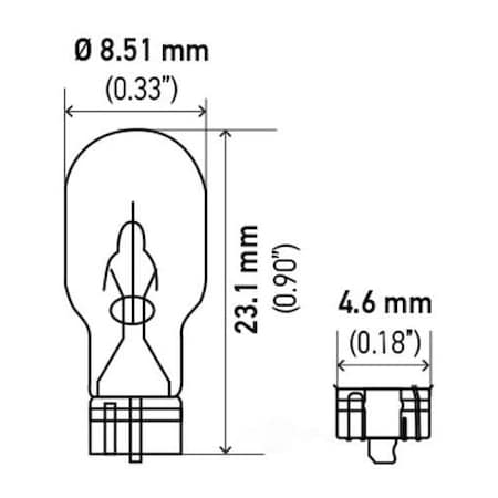 Hella Side Marker Light Bulb, 10PK 24