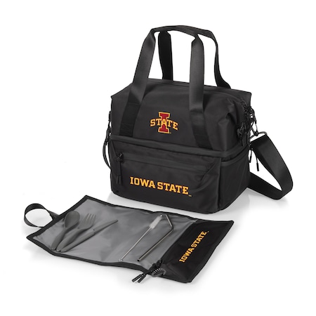 Picnic Time Family Of Brands NCAA Iowa State Cyclones Tarana Lunch Bag Cooler with Utensils made from Recycled Material 515-01-179-234-0