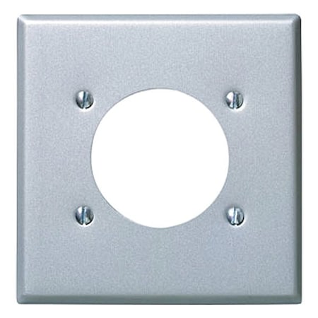 Leviton Wall Plate, Aluminum S701-GY