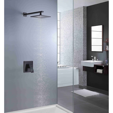 Anzzi Viace 1-Spray 8" Fixed Showerhead in Oil Rubbed Bronze SH-AZ041ORB