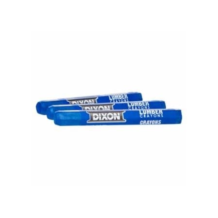 Dixon Ticonderoga Lumber Crayons, 1/2 in X 4 1/2 in, Soft Blue, 12PK 464-52112