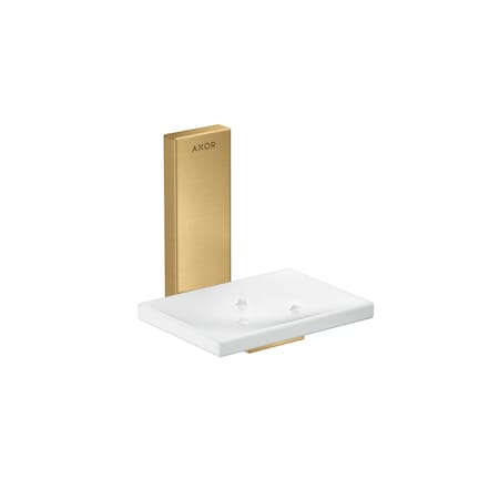 Axor Universal Rectangular Soap Dish in Brushed Gold Optic 42605250