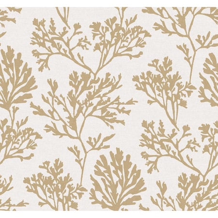 A-Street Prints Tortuga Gold Coral Weave Wallpaper 4172-82002