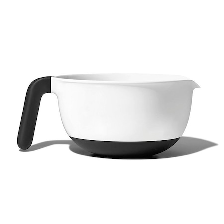 Oxo Good Grips Batter Bowl, 2 qt Capacity, Round, 8 in L, 7-3/4 in W, Plastic, White 1144000