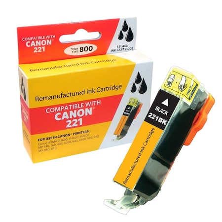 Ereplacements Ink-Black-Kodak-221BK-Canon CLI-221BK-KD