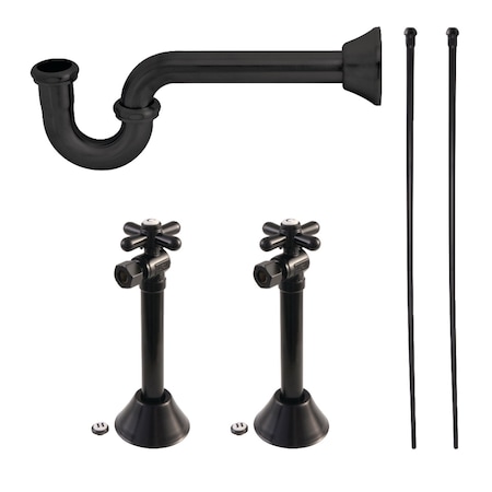 Kingston Brass Plumbing Supply Kit Combo, Matte Black KPK800