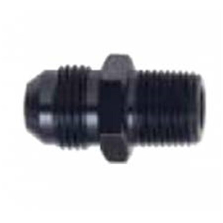Fragola 481612-BL Aluminum -12 AN to 0.75 in. NPT Straight Adapter, Black FRG481612-BL