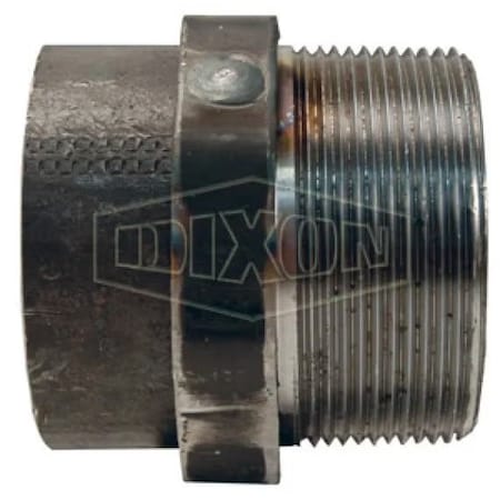 Dixon Octagonal Nipple, 2 in Nominal, Carbon Steel, Domestic OCTOE32