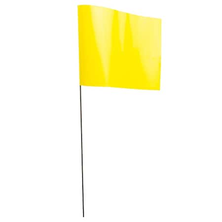 Blackburn Flag Marking Flags, Yellow, 21 in L., 100 PK Y451W-YW