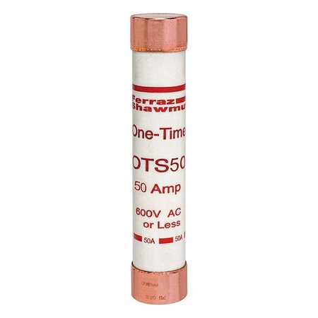 Mersen Fuse, 139.7 mm L, 300 V DC, 50 A OTS50