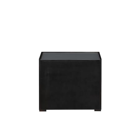 Homeroots 24" X 17" X 20" Dark Grey And Light Epresso Mdf Nightstand 319114