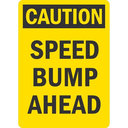 Lyle Speed Bump Ahead, 10x14, Non-Reflective, Yellow G-1360-PL_10x14