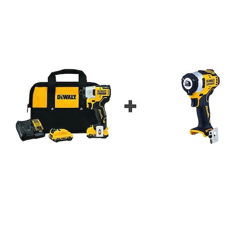 Stanley Impact Driver, Pistol Grip, 12VDC DCF801F2/DCF903B