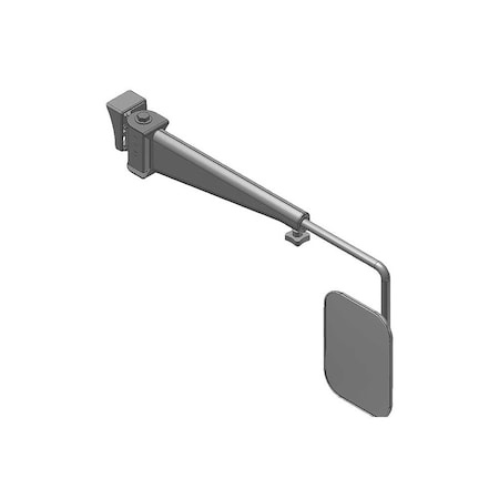 K&M Mfg Mirror Kit for John Deere 7000-8020 Series Tractors, Right-Hand, Black Powder Coat 3035