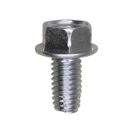 Auveco 3/8in-16 x 3/4in Indented Hex Washer Head Type F - Zinc, 50PK 11294