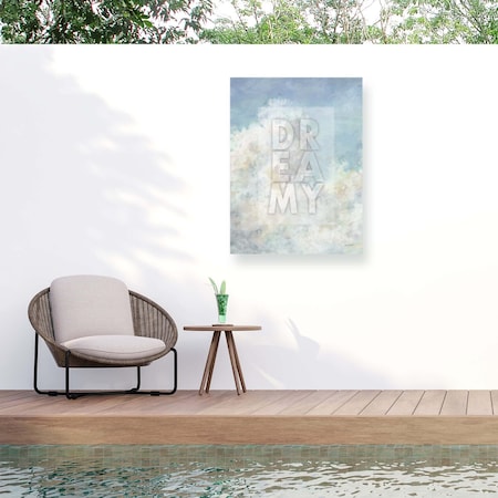 Trademark Fine Art Outdoor Canvas Art Lisa Audit Heavenly Blue 07 Wall Art for Patios, or Gardens LA00180-OC3547WR