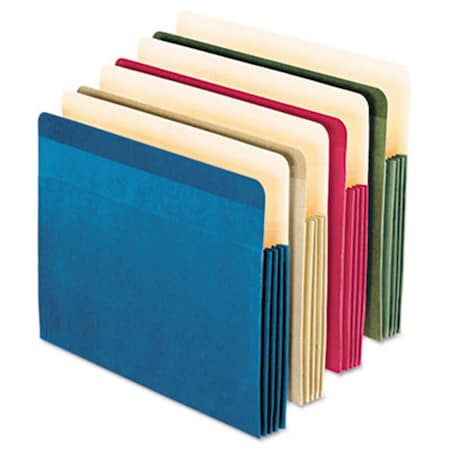 Esselte Pendaflex Recycled Colored File Pocket Letter Assorted, 4PK 90164