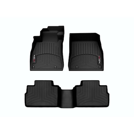 Weathertech Black, Front and Rear Floorliners 441603-1-2