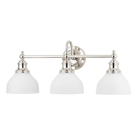 Hudson Valley Lighting Sutton 3 Light Bath And Vanity 26 In. Polished Nickel 5903-PN