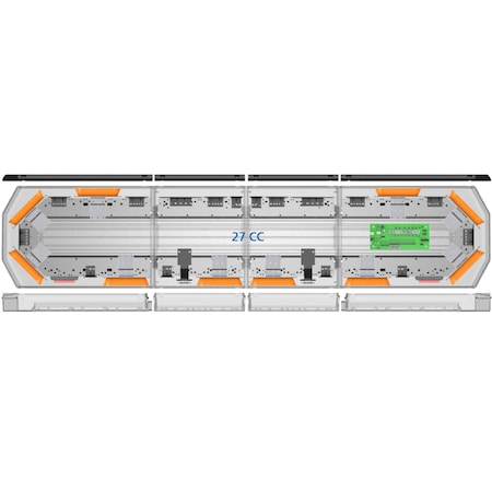 Ecco Lightbar, 58", 10 Led, Stt, w/L, Amber 27-00007-E