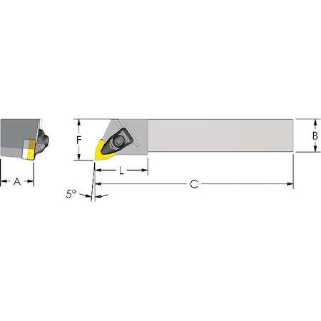 Ultra-Dex Usa Indexable Profiling End Mill, 80.00mm, PRC 974-000-023
