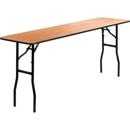 Flash Furniture Rectangle Training Table, Wood Top, Wood Grain YT-WTFT18X72-TBL-GG