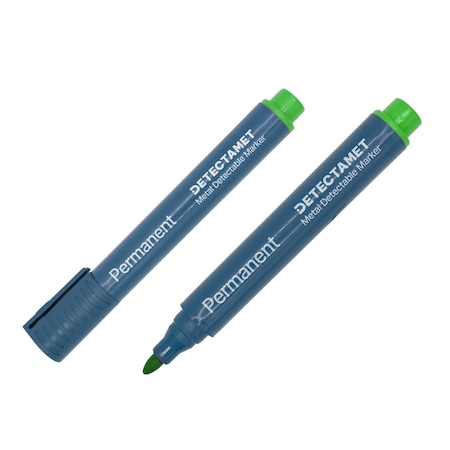 Detectamet Metal Detectable Permanent Marker, Green Color Family, 10 PK 146-A06-P04-A07