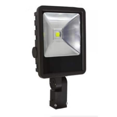 Newalthlete LED Flood With 2 In. Slip-Fitter 120W Cool White 12 500 Lumens NE3263730