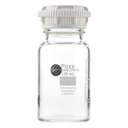 Foxx Life Sciences Reagent Bottle, Boro Glass, 141mm H, PK10 1501021-FLS