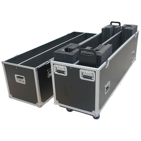 Antakipro Fly Drive Case For Two 70-inch LED or Plasma Displays with Caster Board AP-2LED70W