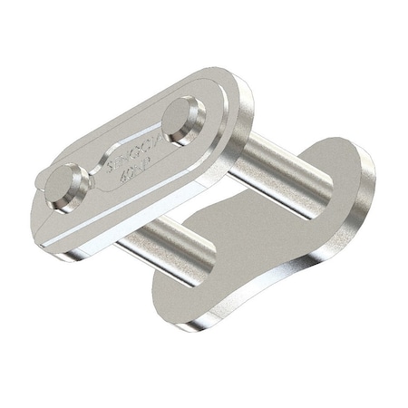 Senqcia 60NPCL Single Strand Spring Clip Connecting Link, 60NP chain, .75P, 1.06 OAW, .234 Pin, Stl S-60NPCL
