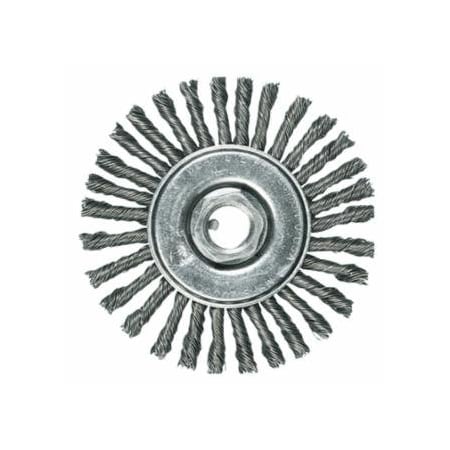 Pferd Full Cable Twist Knot Wheel, 6 D x 1/2 W, .023 in Carbon Steel, 10,000 rpm 419-82478