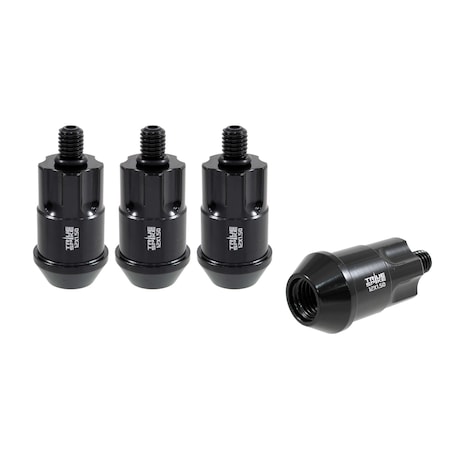 True Spike LUG NUTS Lug Nut Lock 12 Millimeter x 15 Thread Size 60 Degree Conical Acorn 16 Inch Overall L LG0970BK