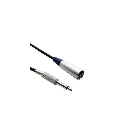 Cable Wholesale XLR Male to 1/4 inch Mono Male Audio Cable, 25 foot 10XR-01425