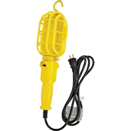 Powerzone Work Light with NonMetallic Guard, 6 ft L Cord, Black ORTL098506