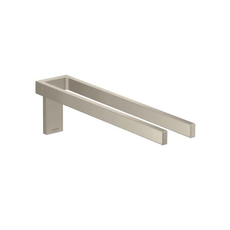 Axor Universal Rectangular Towel Holder Twin-Handle in Brushed Nickel 42622820