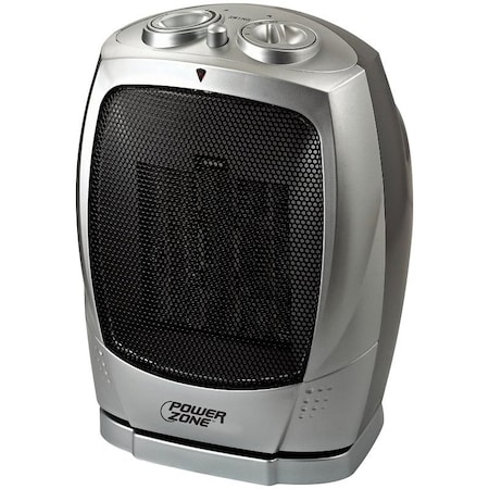 Powerzone PowerZone PTC-903B Ceramic OSC Heater 120V, 750/1500W, Grey PTC-903B