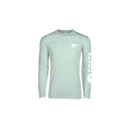 Costa XL Long Sleeve Men's Crew Neck Mint Technical Crew Tee Shirt FQA400035-453XL