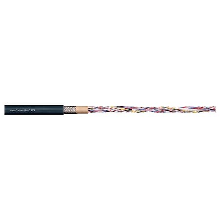 Chainflex Control Cable, 24 C, Gray, PUR, 300 V, Order by the Foot CF2-01-24