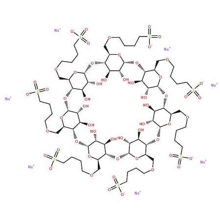 Ak Scientific Sodium sulphobutylether-beta-cyclodextrin (5g), CAS 182410-00-0 X8426-5g